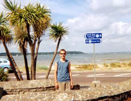 On a holiday in Bournemouth, England (click on the photo to enlarge it)